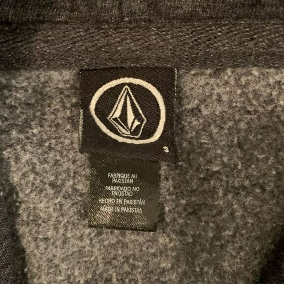 Volcom mens size small pullover hoodie sweatshirt hoodie in gray - Picture 4 of 7